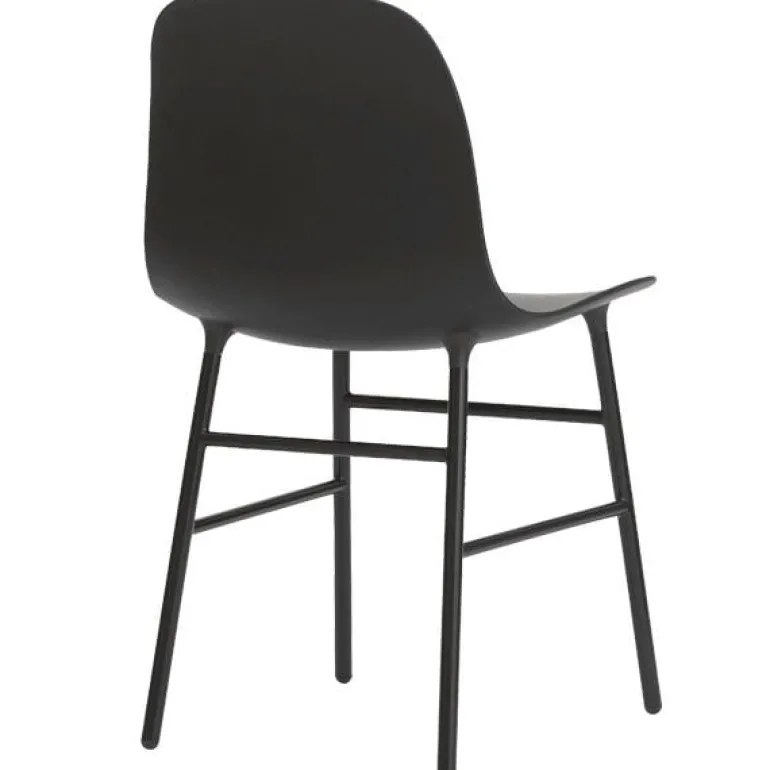 Normann Copenhagen Form chair, black steel - black