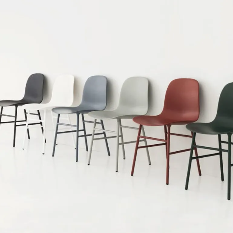 Normann Copenhagen Form chair, black steel - black