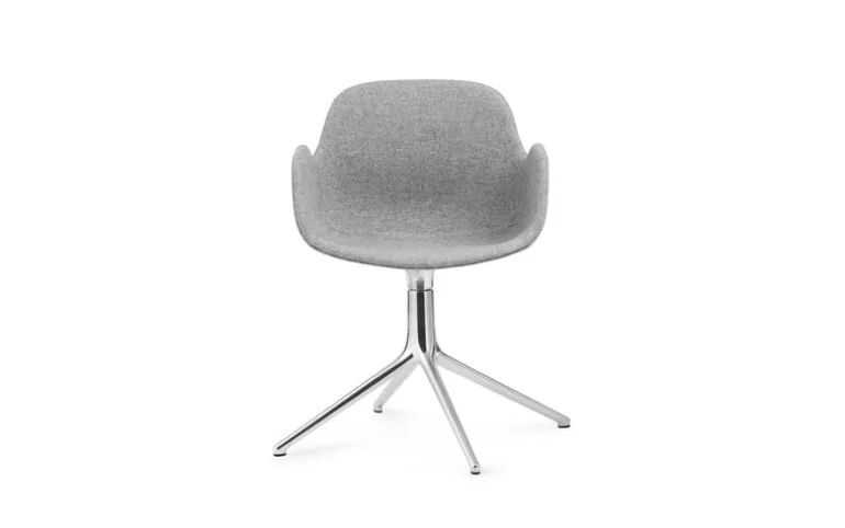 Normann Copenhagen Form Swivel 4L armchair, aluminium - Synergy 16