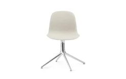 Normann Copenhagen Form Swivel 4L chair, aluminium - Main Line Flax 20