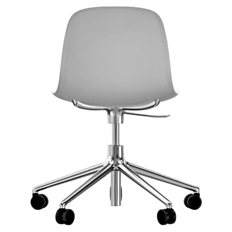 Normann Copenhagen Form Swivel 5W Gaslift chair, white - aluminium