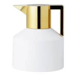Normann Copenhagen Geo vacuum jug, white - gold
