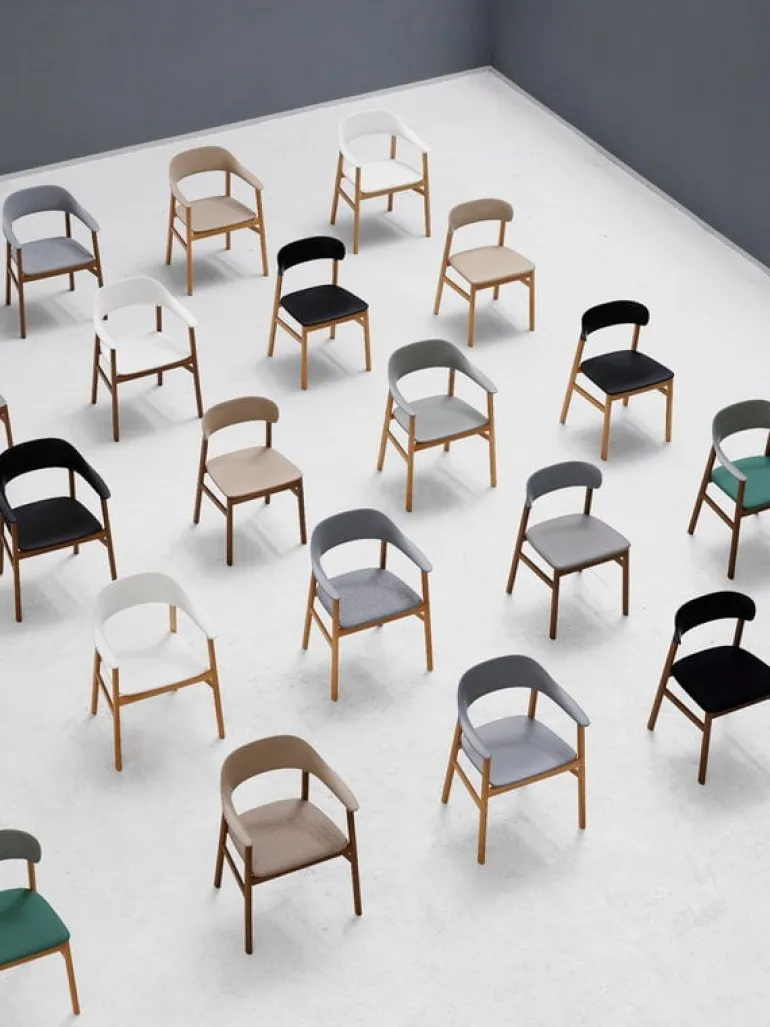 Normann Copenhagen Herit armchair, smoked oak - black