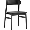 Normann Copenhagen Herit chair, black oak - black leather