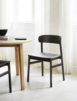 Normann Copenhagen Herit chair, black oak - black leather