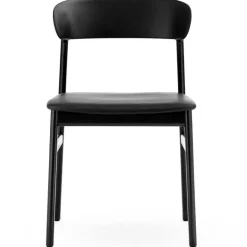 Normann Copenhagen Herit chair, black oak - black leather