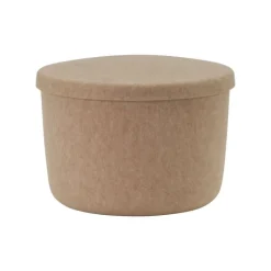 Normann Copenhagen Hide storage pouf, small, sand