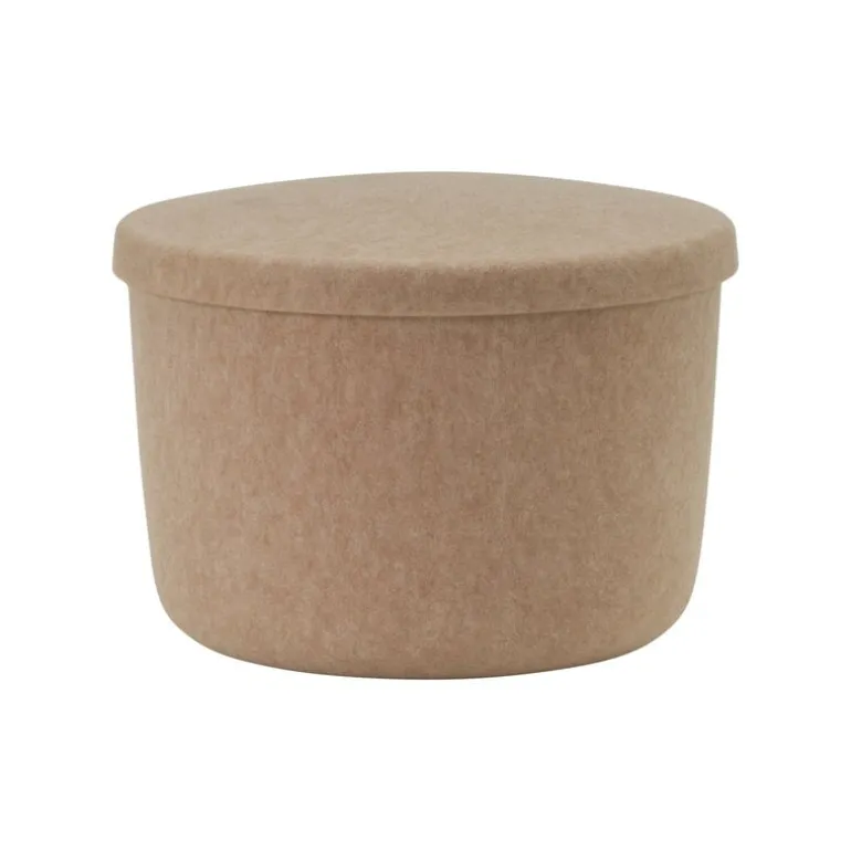 Normann Copenhagen Hide storage pouf, small, sand
