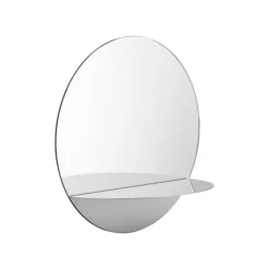Normann Copenhagen Horizon mirror, round, stainless steel