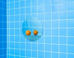 Normann Copenhagen Horizon mirror, round, stainless steel