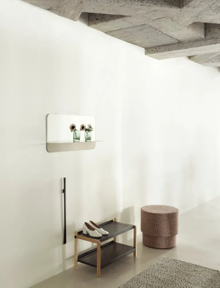 Normann Copenhagen Horizon mirror, horizontal, stainless steel