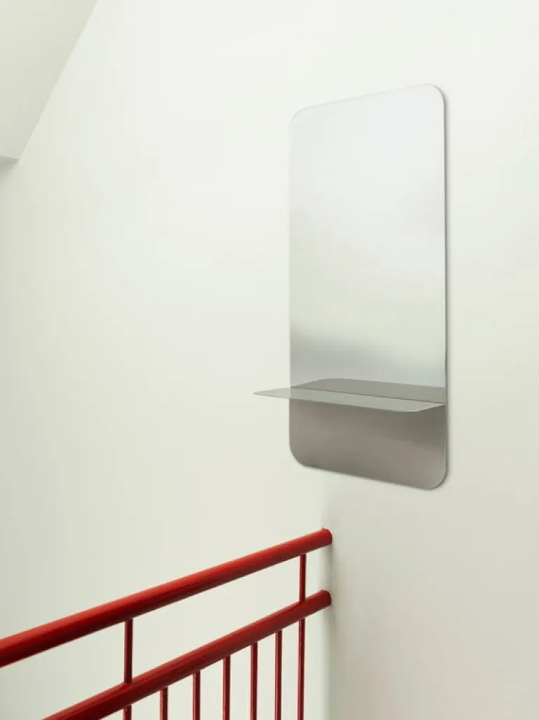 Normann Copenhagen Horizon mirror, vertical, stainless steel