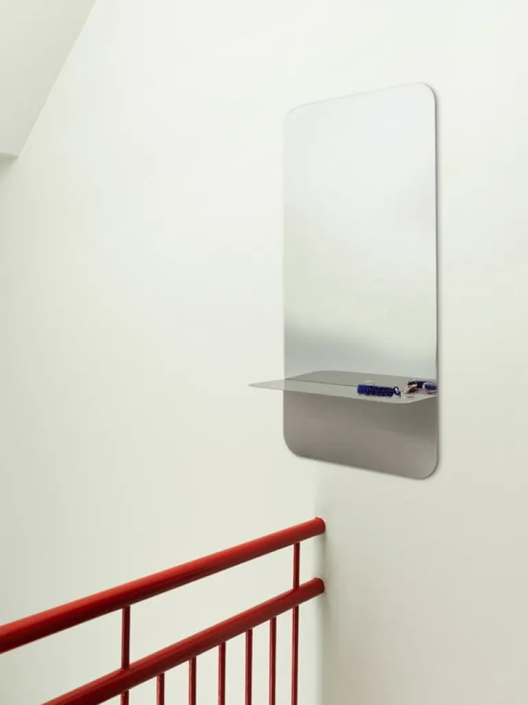 Normann Copenhagen Horizon mirror, vertical, stainless steel
