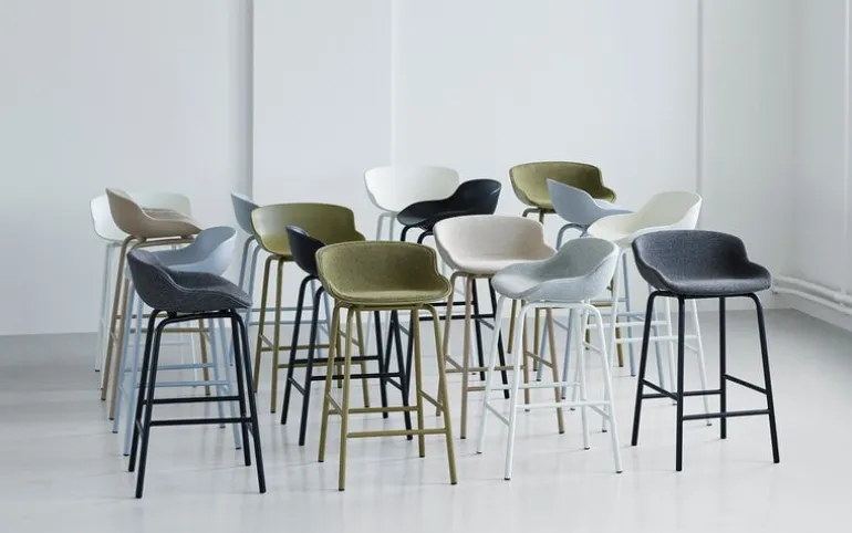 Normann Copenhagen Hyg bar stool, 75 cm, white