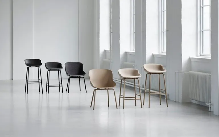 Normann Copenhagen Hyg bar stool, 65 cm, black - Main Line Flax 20