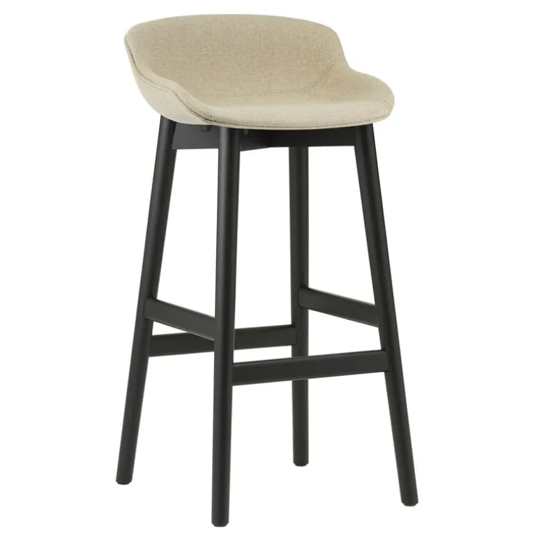 Normann Copenhagen Hyg bar stool, 75 cm, black oak - Main Line Flax 20