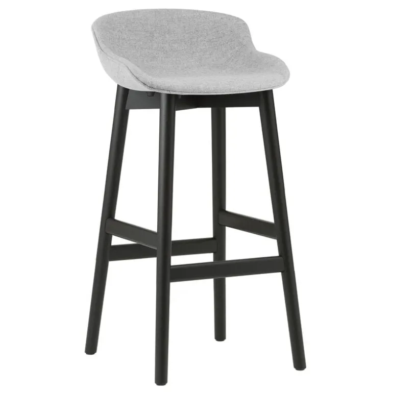 Normann Copenhagen Hyg bar stool, 75 cm, black oak - Synergy 16