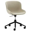 Normann Copenhagen Hyg chair with 5 wheels, swivel, black - Main Line Flax 20