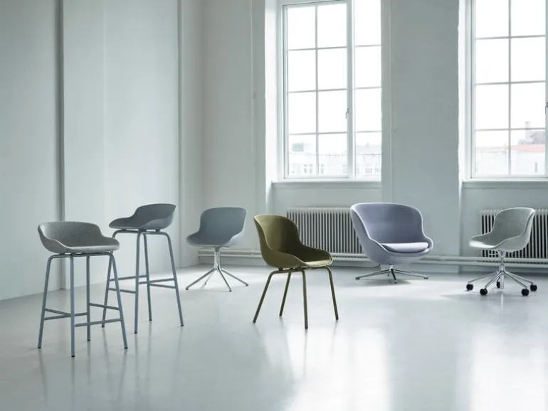Normann Copenhagen Hyg chair, swivel, aluminium - Main Line Flax 20