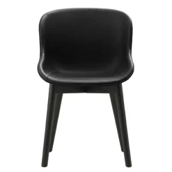 Normann Copenhagen Hyg chair, black oak - black leather Ultra