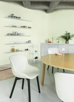 Normann Copenhagen Hyg chair, black oak - black leather Ultra