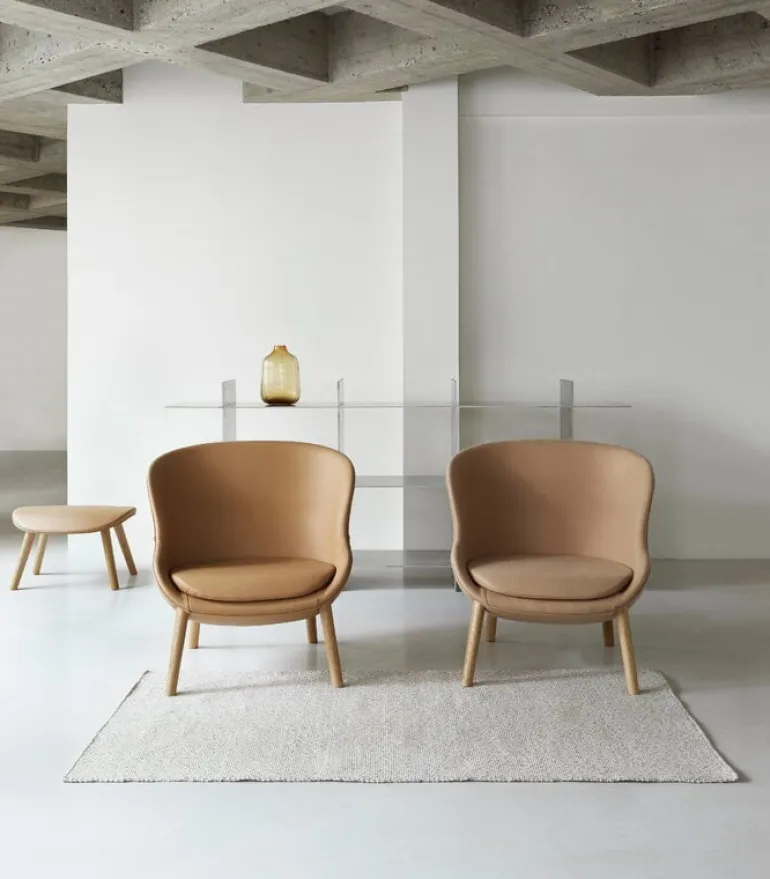 Normann Copenhagen Hyg lounge chair, low, oak - Synergy 16