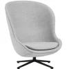 Normann Copenhagen Hyg lounge chair, high, swivel, black - Synergy 16