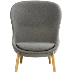 Normann Copenhagen Hyg lounge chair, high, oak - Main Line Flax 26
