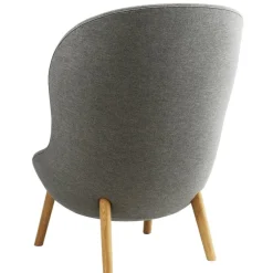 Normann Copenhagen Hyg lounge chair, high, oak - Main Line Flax 26