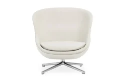 Normann Copenhagen Hyg lounge chair, low, swivel and tilt, alum. - Main Line Flax