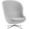 Normann Copenhagen Hyg lounge chair, high, swivel, aluminium - Synergy 16