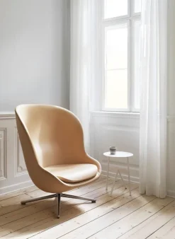 Normann Copenhagen Hyg lounge chair, high, swivel, aluminium - Synergy 16