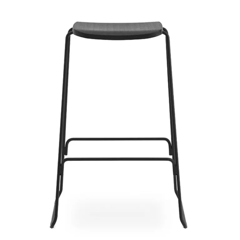 Normann Copenhagen Just Barstool 75 cm, without back rest, black