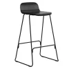 Normann Copenhagen Just Barstool 65 cm, with back rest, black