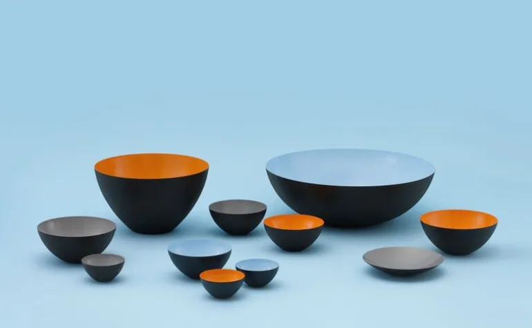 Normann Copenhagen Krenit bowl 30 cl, black-white