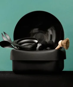 Normann Copenhagen Krenit salad set, black
