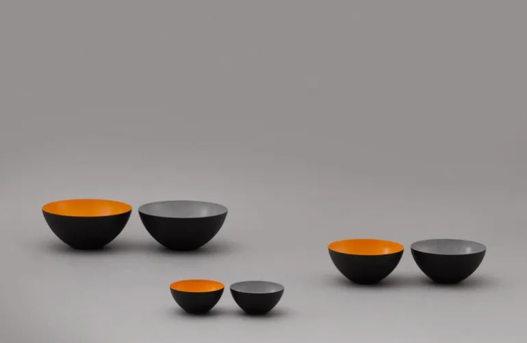 Normann Copenhagen Krenit bowl 60 cl, black-white