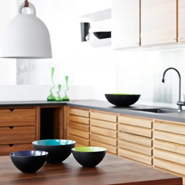 Normann Copenhagen Krenit bowl 60 cl, black-white