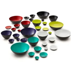 Normann Copenhagen Krenit bowl 60 cl, black-white