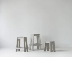 Normann Copenhagen Let barstool, 75 cm, light grey