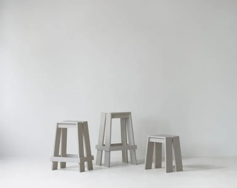 Normann Copenhagen Let barstool, 75 cm, light grey