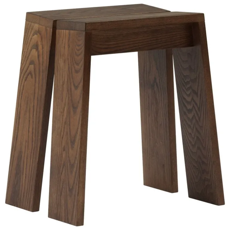 Normann Copenhagen Let stool, brown stained ash