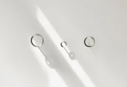 Normann Copenhagen Loop hook, small, brushed zinc