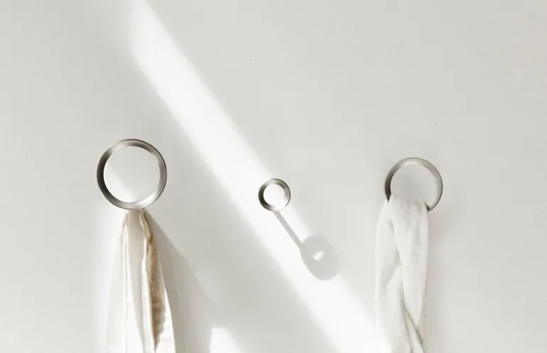 Normann Copenhagen Loop hook, small, brushed zinc