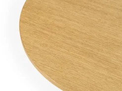 Normann Copenhagen Lunar coffee table, 70 cm, black aluminium - oak