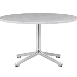 Normann Copenhagen Lunar coffee table, 70 cm, aluminium - white marble