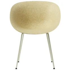 Normann Copenhagen Mat arm chair, cream steel - hemp