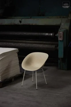 Normann Copenhagen Mat arm chair, cream steel - hemp