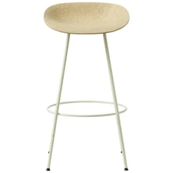Normann Copenhagen Mat bar stool, 75 cm, cream steel - hemp
