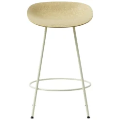 Normann Copenhagen Mat bar stool, 65 cm, cream steel - hemp